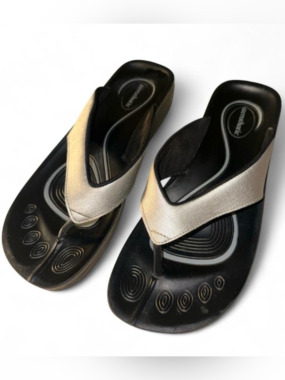 Aerothotic Black  Women's flipflops